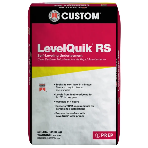 Rs Self-leveling Floor Patch & Leveler, Gray, 50 Lbs. For Interior Use