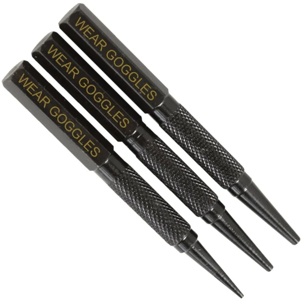 3-piece High Carbon Steel Nail Set Kit - 5 In. Length