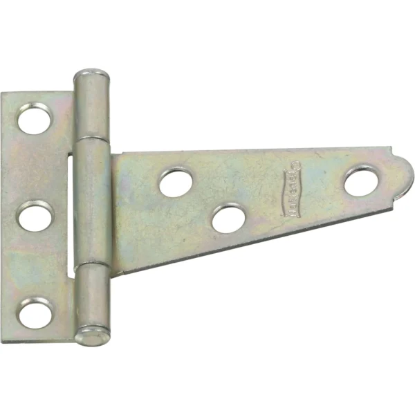 Hardware 2 In. Light Duty T-hinge, Zinc-plated, 2 Pk, 18 Lb Swl, N128-43