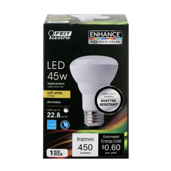 R20 E26 Led Bulb Soft White 45w Equivalent 450 Lumens 1 Pk