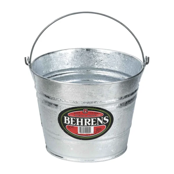 4.25 Gallon Hot-dipped Steel Pail With Reinforced Wire Rim