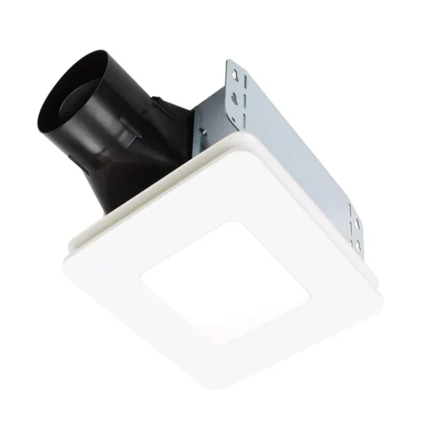 Roomside Series 60 Cfm 0.9 Sones Bathroom Exhaust Fan With Led Light